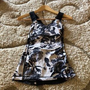 Lululemon floral athletic top